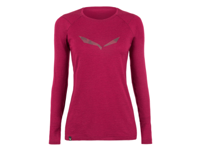 Salewa Pure Logo AMR W Damen-T-Shirt, Rhodo-Rot