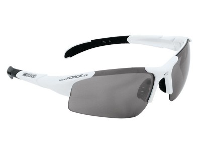 Okulary rowerowe FORCE Sport biało-czarne