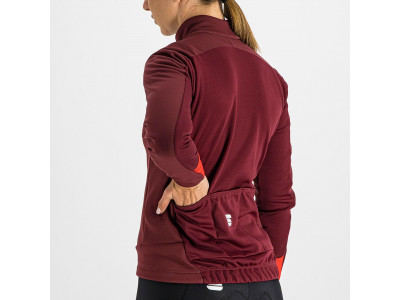 Sportful TEMPO women's jacket, dark red