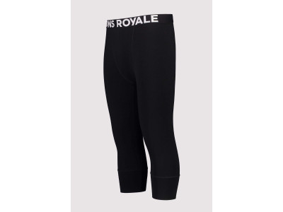 Mons Royale Cascade Merino Flex 3/4 kalhoty, černá