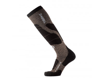 Therm-ic Ski Merino Reflector socks, black/gold