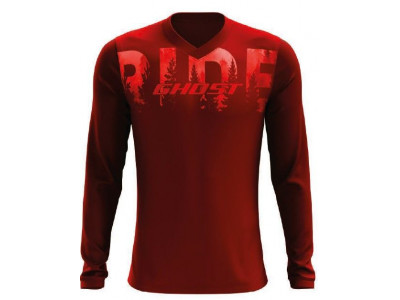 Ghost RIDE Line jersey, dark red/red