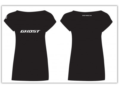 Ghost Triko Logo GHOST dámské - Black / White