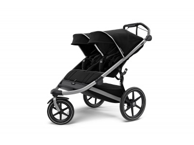 Thule Fahrradanhänger für Kinder Urban Glide2 Double schwarz