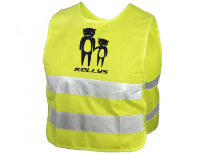Kellys Starlight FRIENDS detská vesta, reflexná žltá