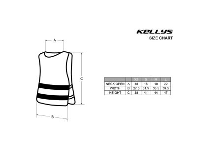 Kellys Starlight TRAFFIC children&#39;s vest, reflective yellow