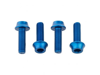 Wolf Tooth bottle cage screws, 4 pcs., blue