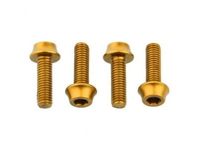 Wolf Tooth bottle cage screws, 4 pcs, gold