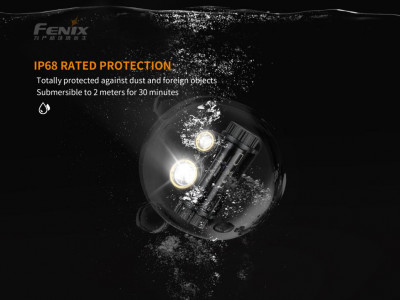 Ładowalna latarka czołowa Fenix ​​HM65R + E-LITE