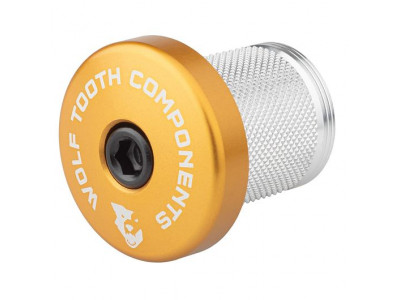 Wolf Tooth COMPRESSION PLUG star nut for carbon post 1 1/8&amp;quot;, gold