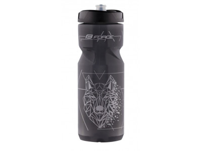 FORCE Lone Wolf fľaša, 0.8 l, dymová čierna/strieborná