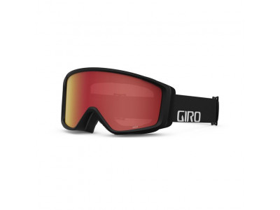 GIRO Index 2.0 lyžiarske okuliare Black Wordmark Amber Scarlet