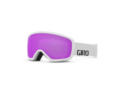 Giro Stomp dětské lyžařské brýle, White Wordmark Amber Pink
