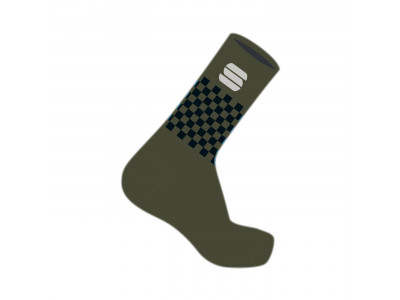 Sportful CHECKMATE WINTER ponožky, kaki/čierna