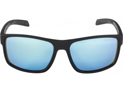 ALPINA Nacan I okulary czarne matowe niebieskie lustrzane soczewki