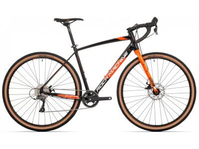 Rock Machine Gravelride 200 bicykel, čierna/strieborná/oranžová