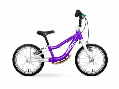 woom 1 Plus 14 children's balance bike, purple