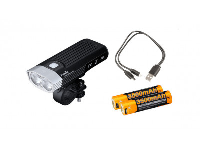 Fenix BC30 V2.0 rechargeable front light + charging USB set with batteries