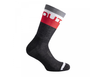 Dotout Ergo Sock ponožky, čierna/červená