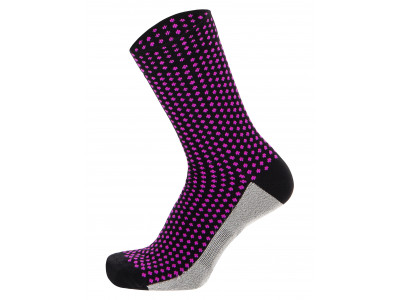 Santini SFERA MEDIUM ponožky, čierna/fialová
