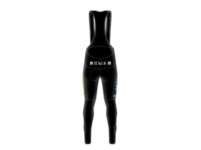Santini TREK PIRELLI MTB 2021 nohavice s trakmi, čierna/modrá