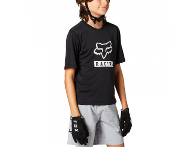 Tricou pentru copii Fox Youth Ranger Jersey cu mâneci scurte Negru