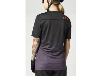 Fox W Flexair SS Jersey women&#39;s jersey short sleeve Black / Purple