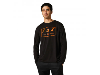 Fox Badger pánske tričko dlhý rukáv, Black