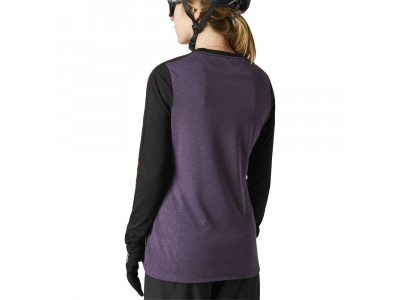Tricou damă Fox Ranger Drirlease cu mânecă lungă Negru/Violet