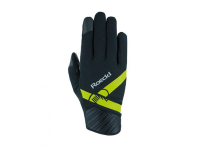 ROECKL Lieto rukavice na bežecké lyžovanie čierno-žlté