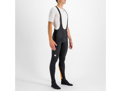 Pantaloni Sportful CLASSIC cu bretele negru/auriu