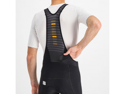 Sportliche CLASSIC Hose mit Hosenträgern schwarz/gold