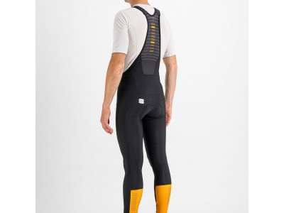 Sportliche CLASSIC Hose mit Hosenträgern schwarz/gold