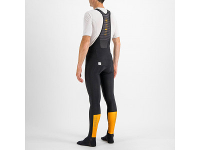Sportowe spodnie CLASSIC na szelkach czarno-złote