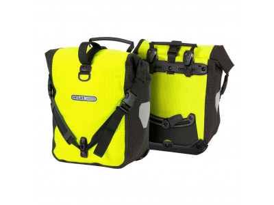 ORTLIEB Sport-Roller High Visibility carrier satchet, QL2.1, 25 l, pair, reflective yellow