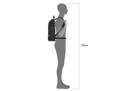 ORTLIEB Commuter Daypack High Visibility hátizsák, 21 l, fekete