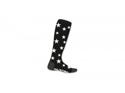 Sensor Thermosnow Stars socks, black