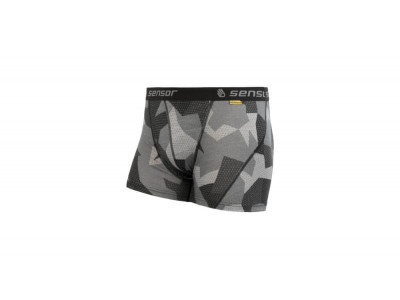 Sensor Merino Impress shorts, black/camo