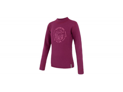 Sensor Merino DF Club children&amp;#39;s t-shirt, lilac