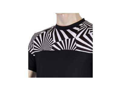 Sensor Coolmax Impress t-shirt, black/geometries
