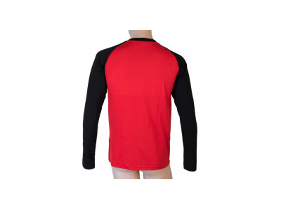 Sensor Merino Active Pt Ski tričko, červená/černá