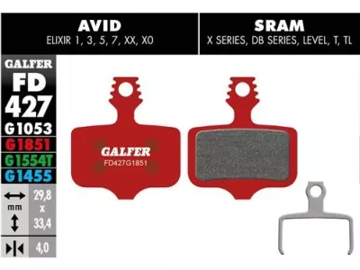Galfer FD427 G1851 Advanced brake pads, organic