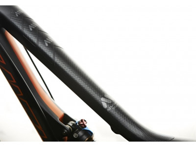 All Mountain Style Basic protective decals on the frame, black/silver