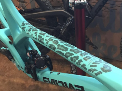 All Mountain Style Basic protective stickers on the frame, clear/cheetah