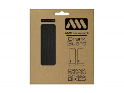 All Mountain Style protective stickers for cranks, black/silver