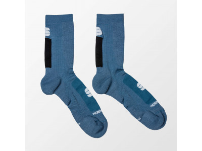 Sportful Socken aus Merinowolle, blau/schwarz