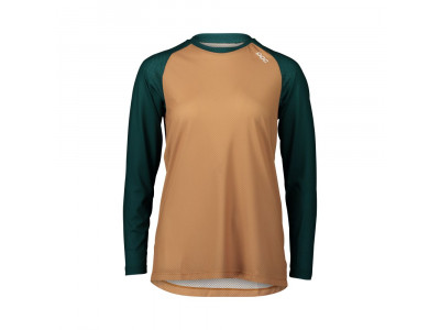 POC Pure women's jersey, moldanite green/aragonite brown