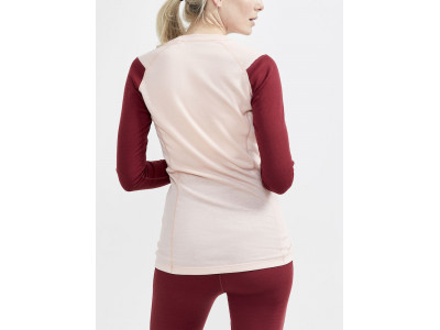 Craft CORE Warm Baselayer dámský set, červená/růžová