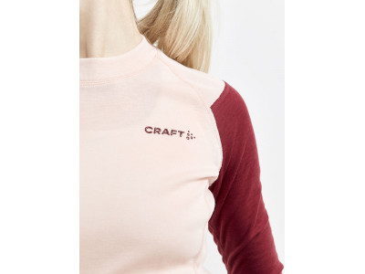 Craft CORE Warm Baselayer dámský set, červená/růžová