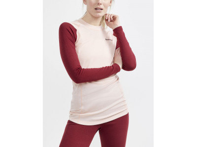 Craft CORE Warm Baselayer dámský set, červená/růžová